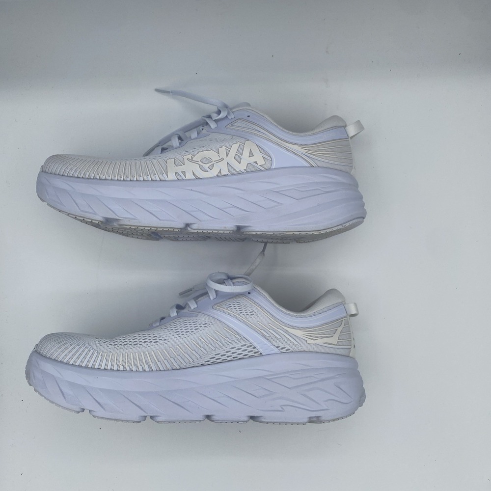 Hoka One Men's 11 M Bondi 7 White Running Sneakers 1110518 - Picture 5 of 8
